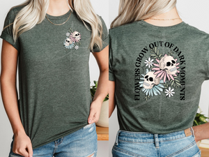 Flowers And Skulls (DTF/SUBLIMATION TRANSFER)