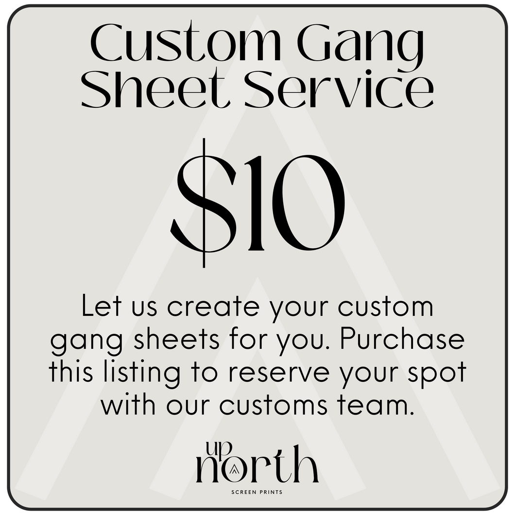 Custom Gang Sheet Service