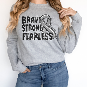 Brave Strong Fearless Ribbon