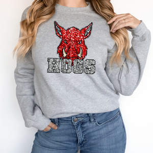 Hogs Sequin Mascot (DTF/SUBLIMATION TRANSFER)