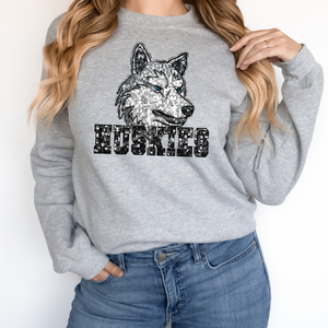 Huskies Sequin Mascot (DTF/SUBLIMATION TRANSFER)