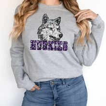 Load image into Gallery viewer, Huskies Sequin Mascot (DTF/SUBLIMATION TRANSFER)

