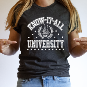 KNOW IT ALL (WHITE INK) (DTF/SUBLIMATION TRANSFER)