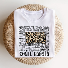 Load image into Gallery viewer, Leopard State Typography (DTF/SUBLIMATION TRANSFER)
