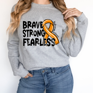 Brave Strong Fearless Ribbon