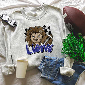 Lions Football Mascot (DTF/SUBLIMATION TRANSFER)