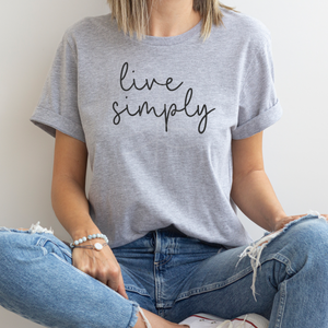 LIVE SIMPLY (DTF/SUBLIMATION TRANSFER)