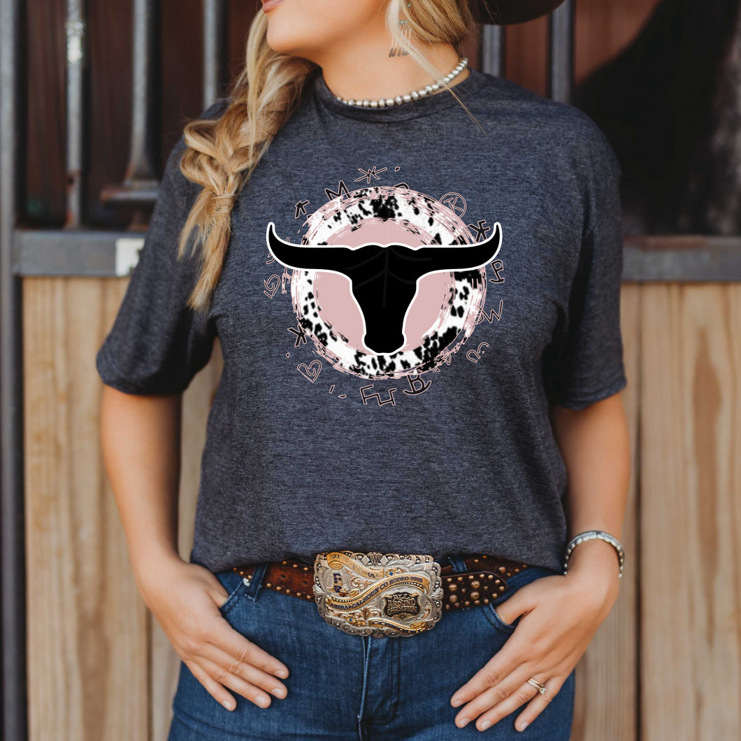 LONGHORN PINK (DTF/SUBLIMATION TRANSFER)