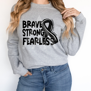 Brave Strong Fearless Ribbon