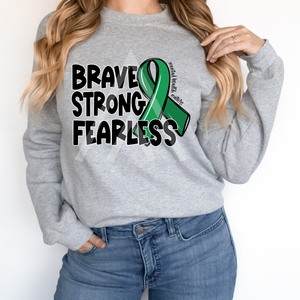 Brave Strong Fearless Ribbon