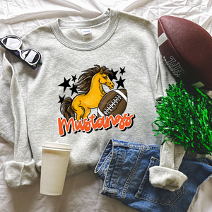 Mustangs Football Mascot (DTF/SUBLIMATION TRANSFER)
