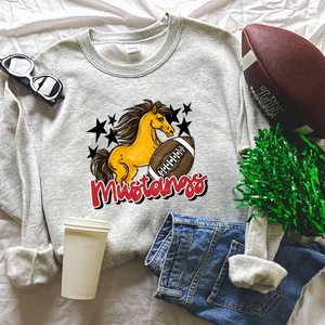 Mustangs Football Mascot (DTF/SUBLIMATION TRANSFER)