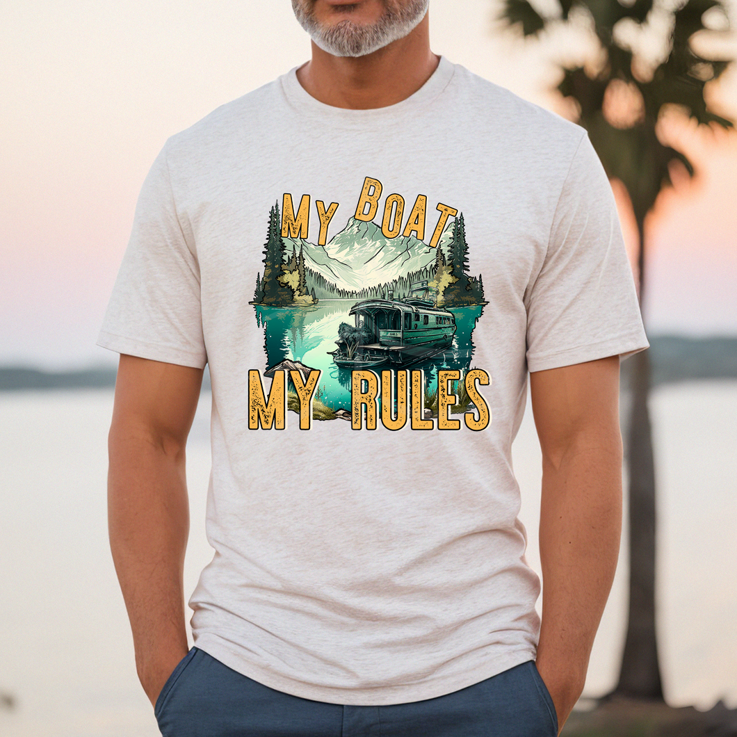 MY BOAT MY RULES (DTF/SUBLIMATION TRANSFER)