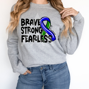 Brave Strong Fearless Ribbon