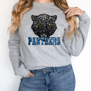 PANTHERS SEQUIN MASCOT  (DTF/SUBLIMATION TRANSFER)