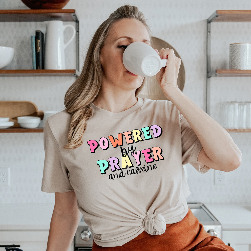 POWERED BY PRAYER (DTF/SUBLIMATION TRANSFER)