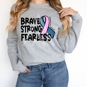 Brave Strong Fearless Ribbon