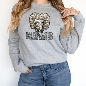 Rams Sequin Mascot (DTF/SUBLIMATION TRANSFER)