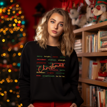 Load image into Gallery viewer, Colorful Christmas Words (DTF/SUBLIMATION TRANSFER)
