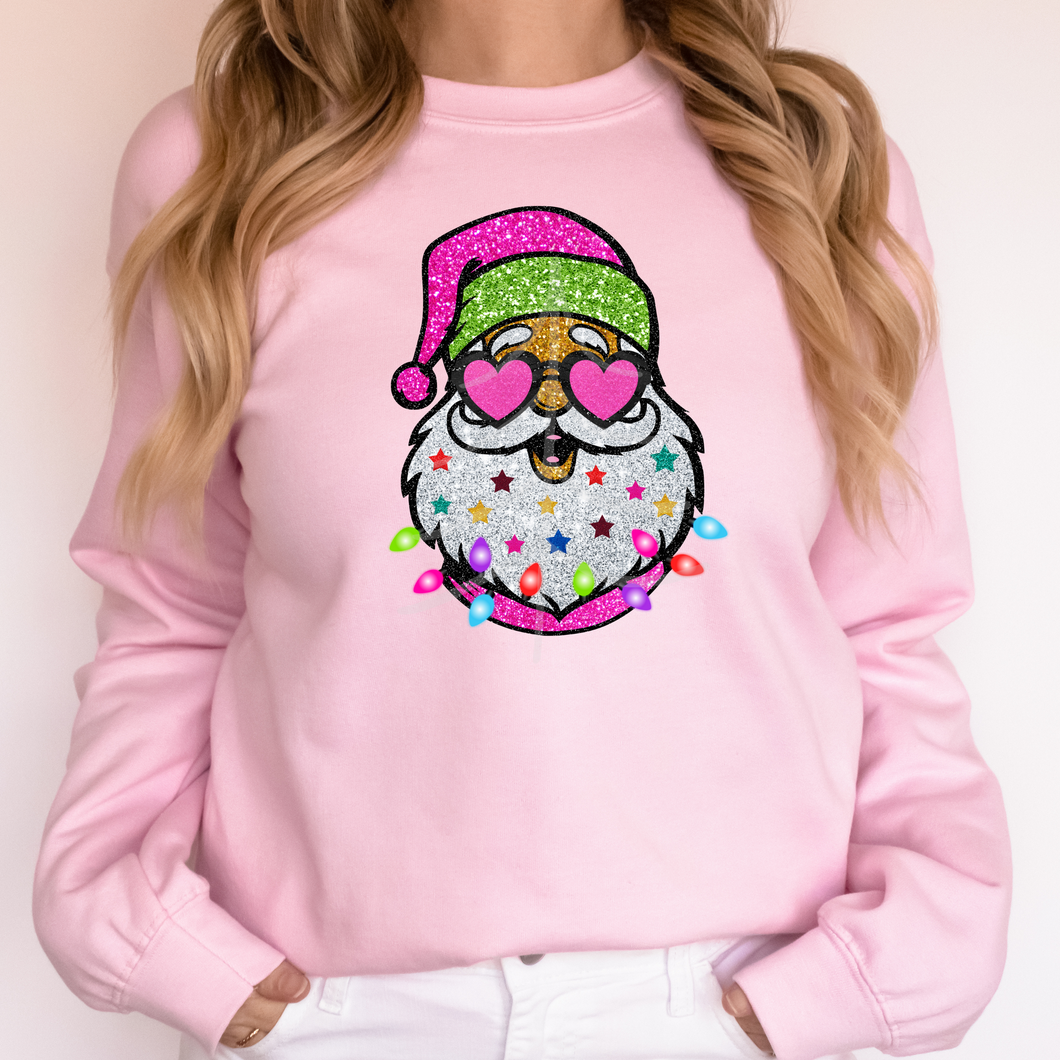 SANTA WITH SUNGLASSES (DTF/SUBLIMATION TRANSFER)