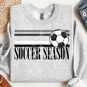 Retro Stripes Soccer Season