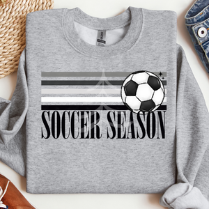 Retro Stripes Soccer Season