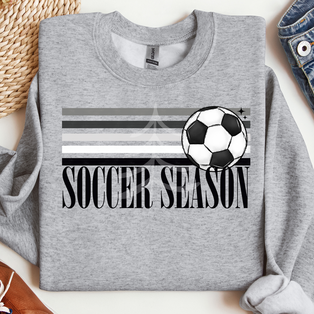 Retro Stripes Soccer Season