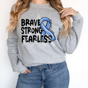 Brave Strong Fearless Ribbon