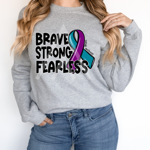 Brave Strong Fearless Ribbon