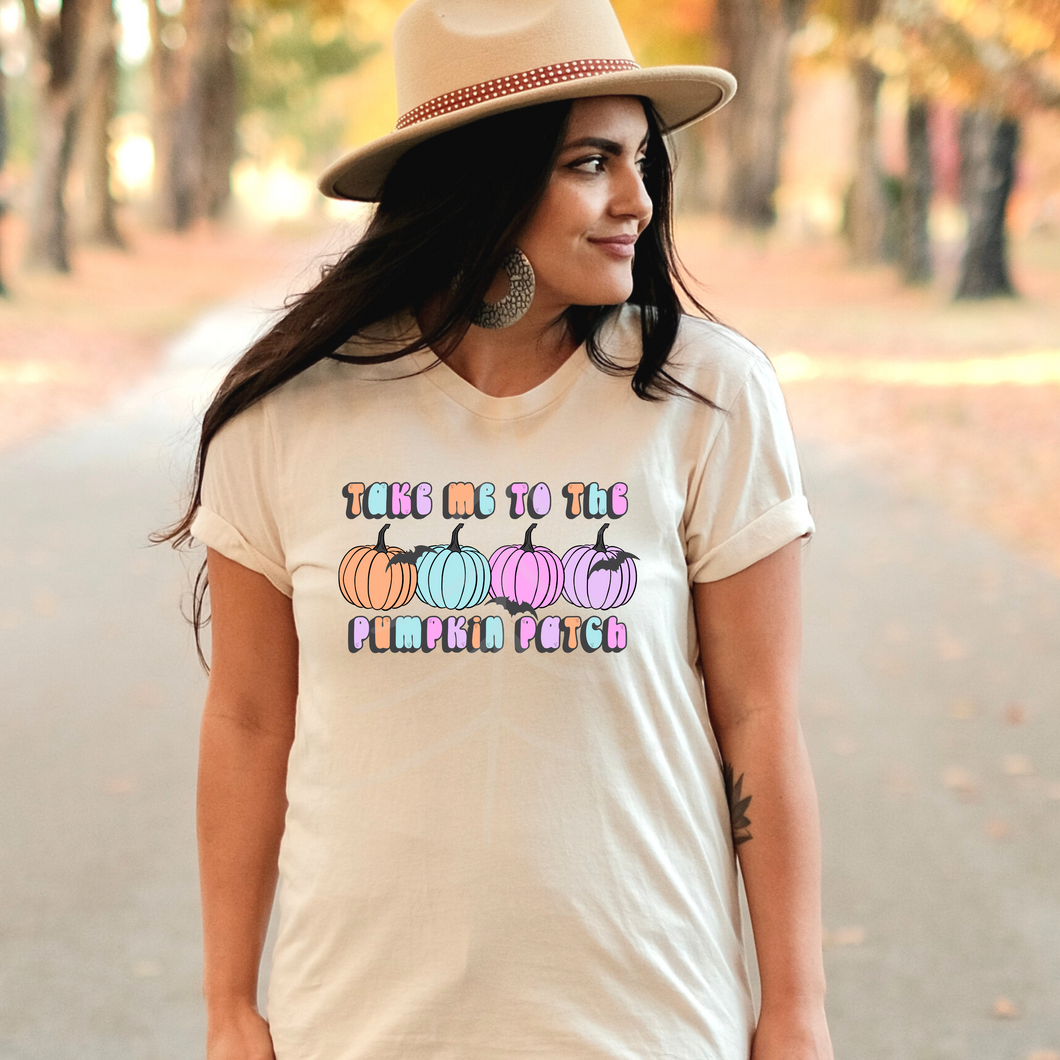 TAKE ME TO THE PUMPKIN PATCH (PINK) (DTF/SUBLIMATION TRANSFER)