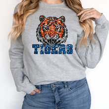 Load image into Gallery viewer, TIGERS SEQUIN MASCOT  (DTF/SUBLIMATION TRANSFER)
