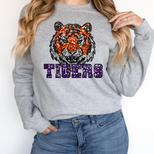 Load image into Gallery viewer, TIGERS SEQUIN MASCOT  (DTF/SUBLIMATION TRANSFER)
