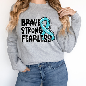 Brave Strong Fearless Ribbon