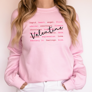 VALENTINE'S WORDS (DTF/SUBLIMATION TRANSFER)