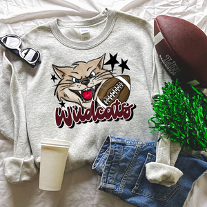 Wildcats Football Mascot (DTF/SUBLIMATION TRANSFER)