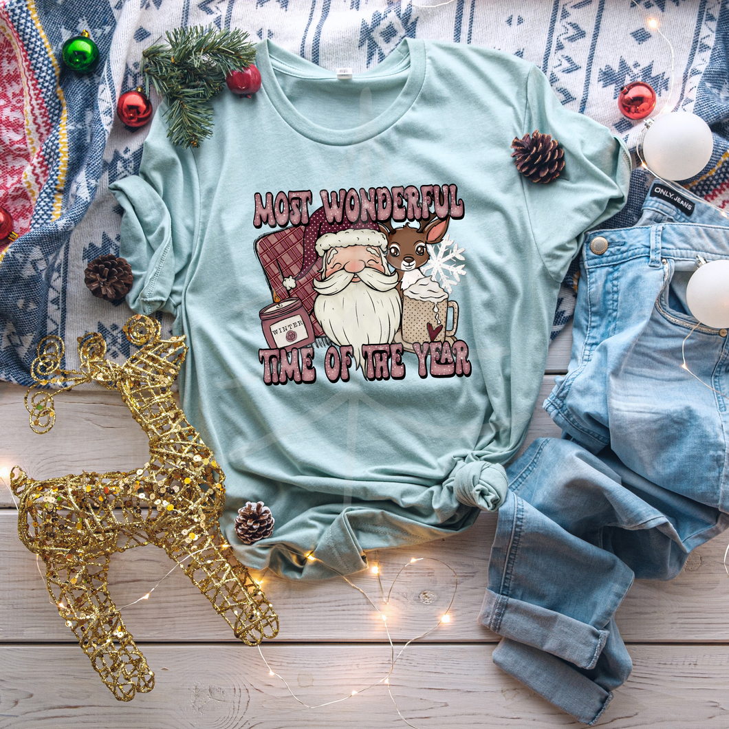 Wonderful Time Of The Year Santa (DTF/SUBLIMATION TRANSFER)
