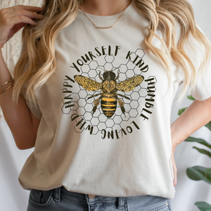 HONEYCOMB BEE (DTF/SUBLIMATION TRANSFER)
