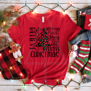 Christmas Typography (DTF/SUBLIMATION TRANSFER)