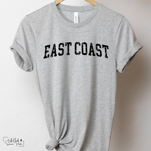 Distressed East Coast (Black Ink)