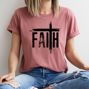 Faith Distressed Cross (DTF/SUBLIMATION TRANSFER)