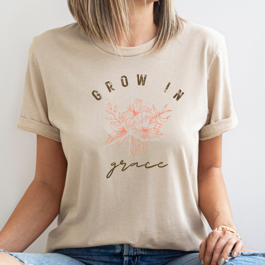 FLORAL GROW IN GRACE (DTF/SUBLIMATION TRANSFER)