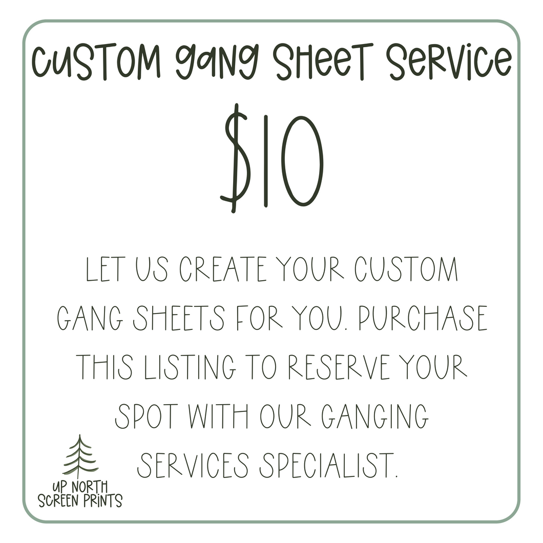 Custom Gang Sheet Service