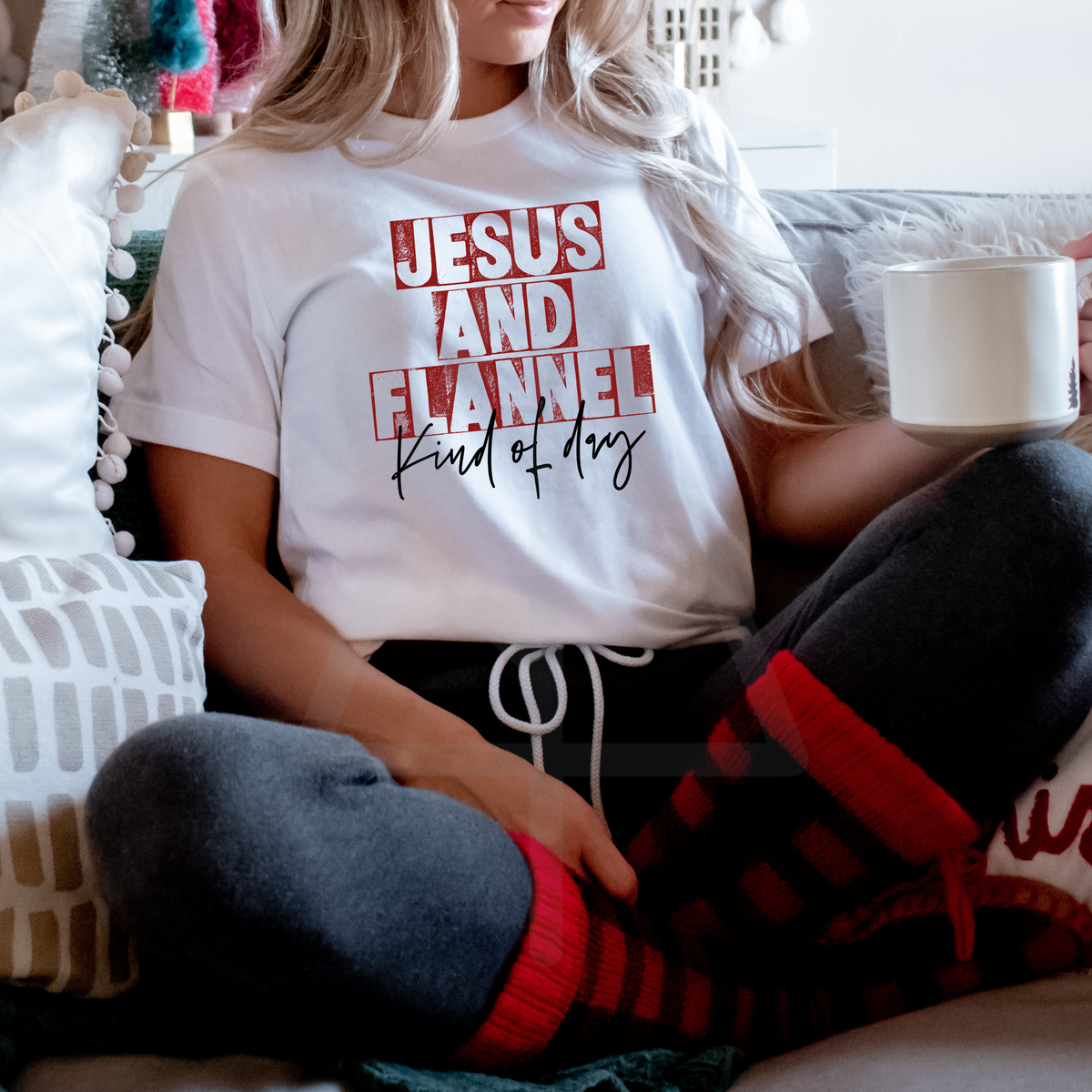 Jesus and Flannel (DTF/SUBLIMATION TRANSFER) – Up North Screen Prints