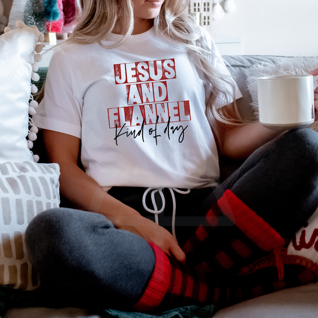 Jesus and Flannel (DTF/SUBLIMATION TRANSFER)