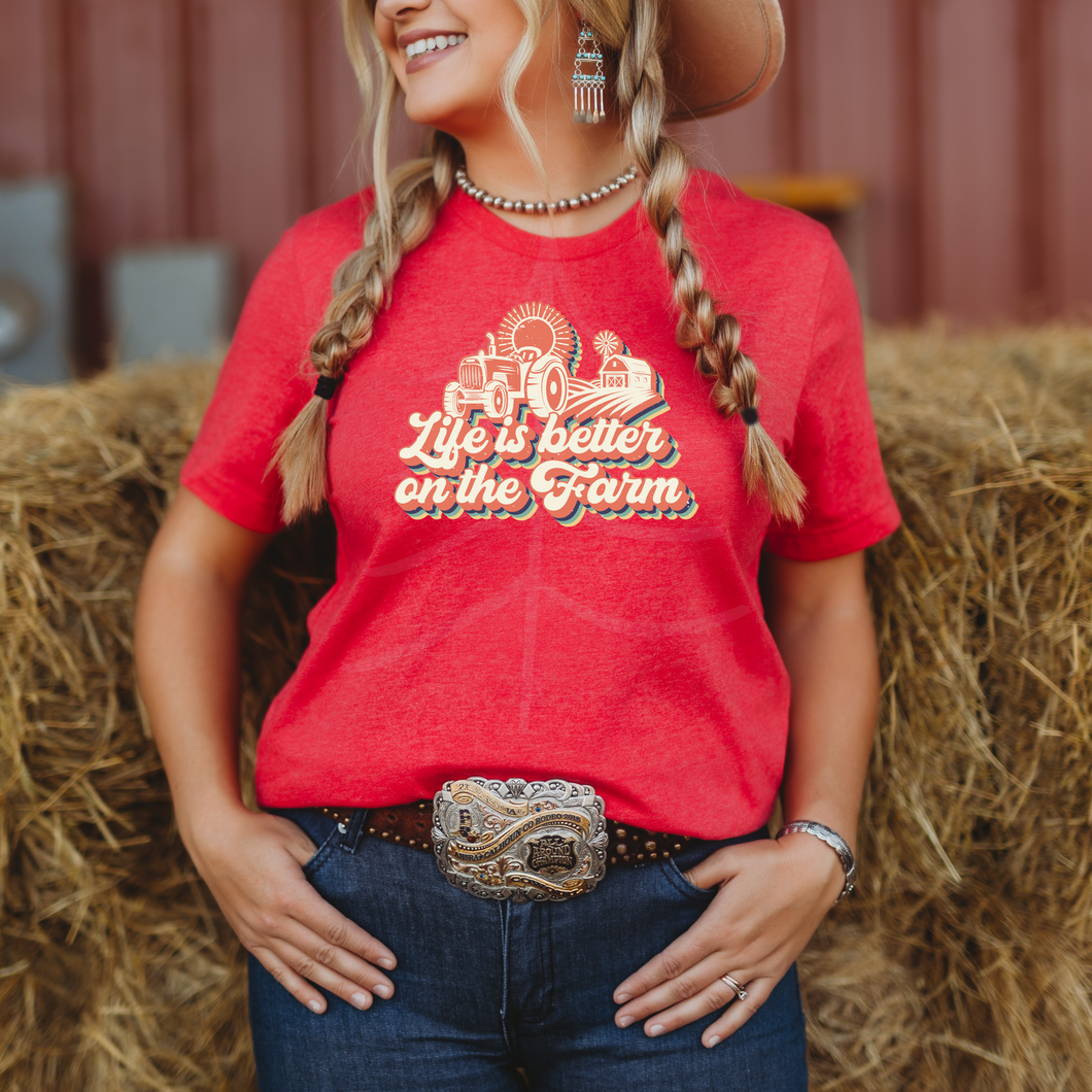 Life Is Better On The Farm (DTF/SUBLIMATION TRANSFER)