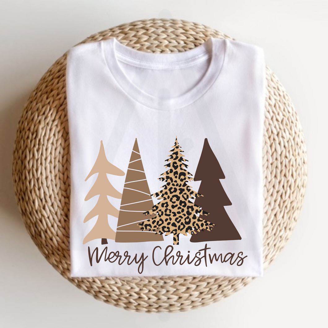 Merry Christmas Leopard Trees (DTF/SUBLIMATION TRANSFER)