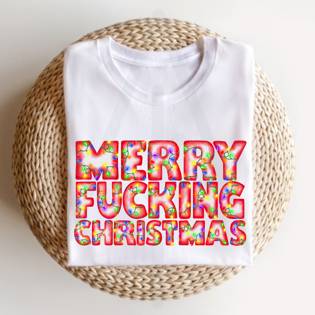 Merry F*ing Christmas (DTF/SUBLIMATION TRANSFER)