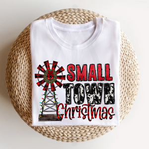 Plaid And Cowhide Small Town Christmas (DTF/SUBLIMATION TRANSFER)