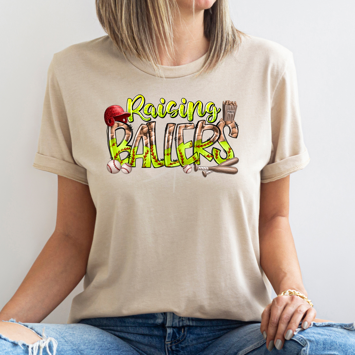 Raising Ballers- Softball – Up North Screen Prints