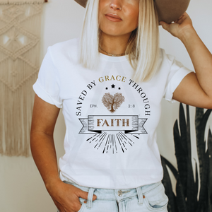 Saved By Grace Through Faith(DTF/SUBLIMATION TRANSFER)